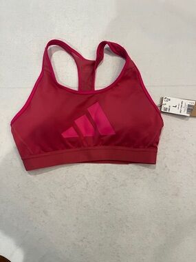 Adidas Women's raspberry pink and hot Pink Racerback Sports Bra. NWT!